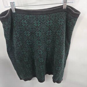 Vintage 90s Gap Skirt Dark Gray Green Ramie Cotton Mini Skirt Size Large